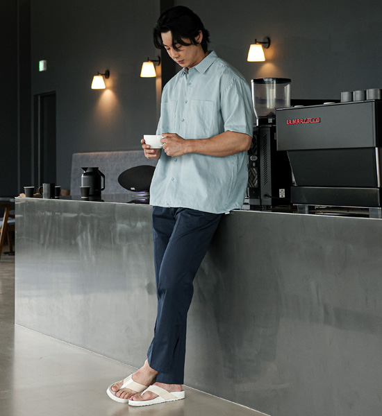 (XL-5XL)<br>히도라 リネン半袖シャツ