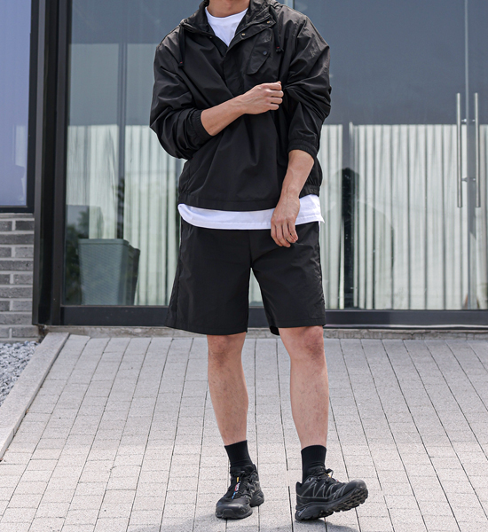 (L-4XL)<br>람퍼 ナイロン バンディング半ズボン