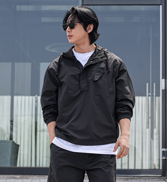 (L-5XL)<br>티카스 ナイロン フダノラック+람퍼 ナイロン バンディング半ズボン