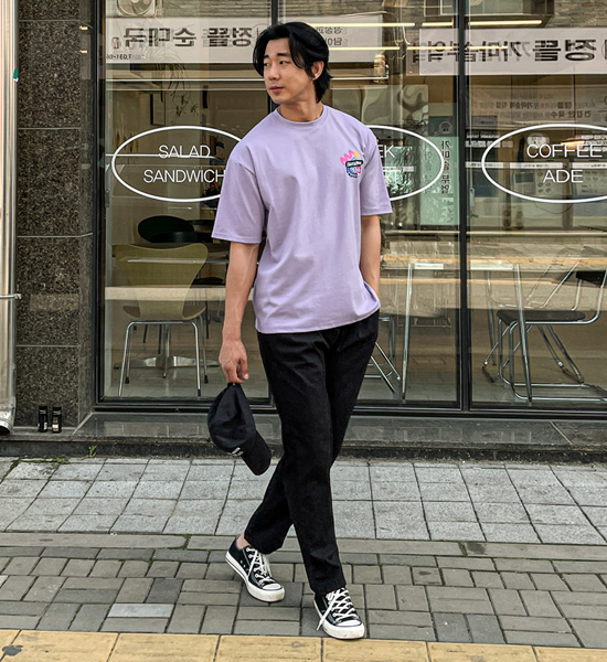 (L-4XL)<BR>하팅 スリムフィット リネンバンディングパンツ