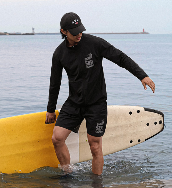 (L-5XL)<BR>무토디 ジップアップ+파다부 バンディング半ズボン