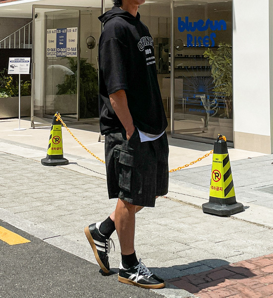 (XL-4XL)<br>엘로디 フード付き半袖シャツ