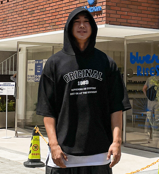 (XL-4XL)<br>엘로디 フード付き半袖シャツ