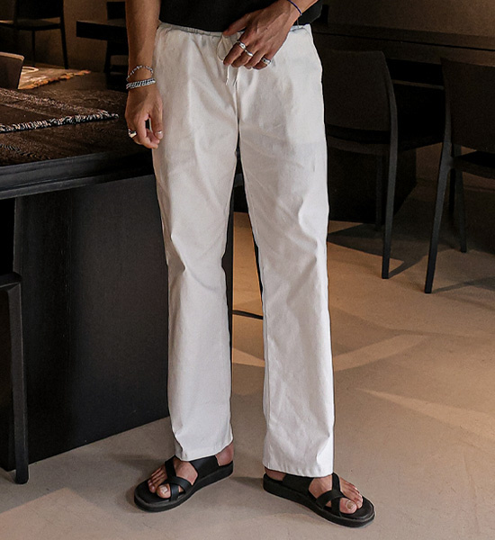 (M-4XL)<br>카트포 標準フィット バンディング綿ズボン H40094