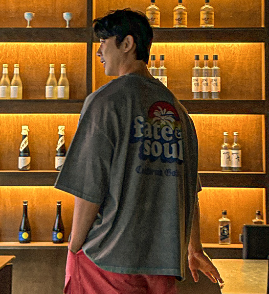 (XL-6XL)<BR>카키두니 顔料 半そでティー
