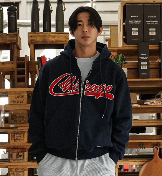 (XL-6XL)<BR>프롬플 フードジップアップ