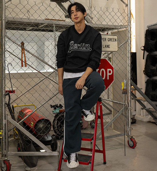 (L-5XL)<BR>하리푸르 ナイロン マンツーマン