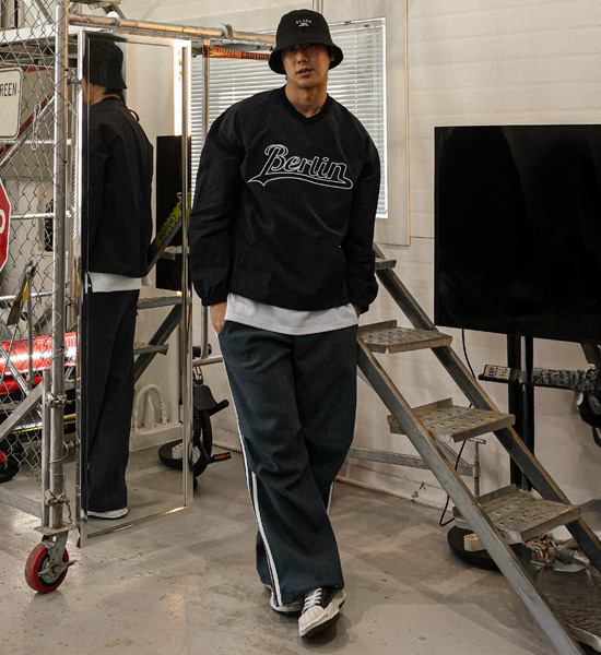 (L-5XL)<BR>하리푸르 ナイロン マンツーマン