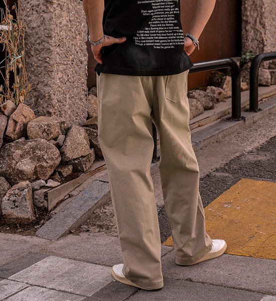 (M-4XL)<BR>아타라나 セミワイドフィット バンディングパンツ