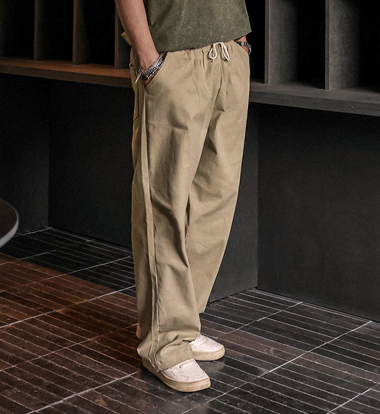 (M-4XL)<BR>아타라나 セミワイドフィット バンディングパンツ