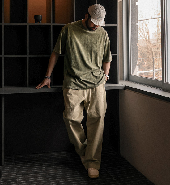 (M-4XL)<BR>아타라나 セミワイドフィット バンディングパンツ