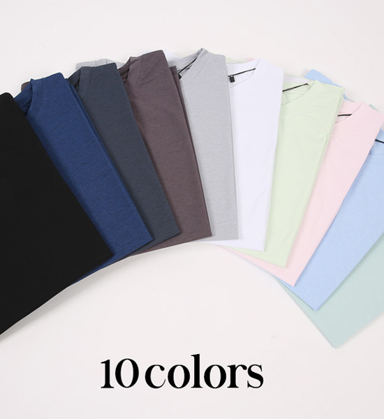 (M-5XL)<br>보카린 半そでティー <br><font color="#098a09"><B>長さを選択 (基本的な,ロング+6cm)</B></font>