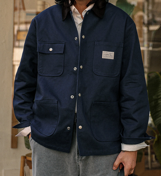 (XL-6XL)<Br>코스토마 골덴카라 作業ジャケット
