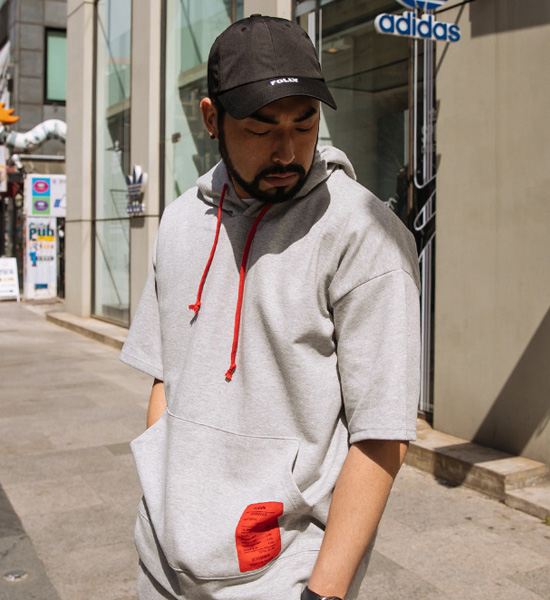 (L-5XL)<br>레드락 フード　 半そでティー