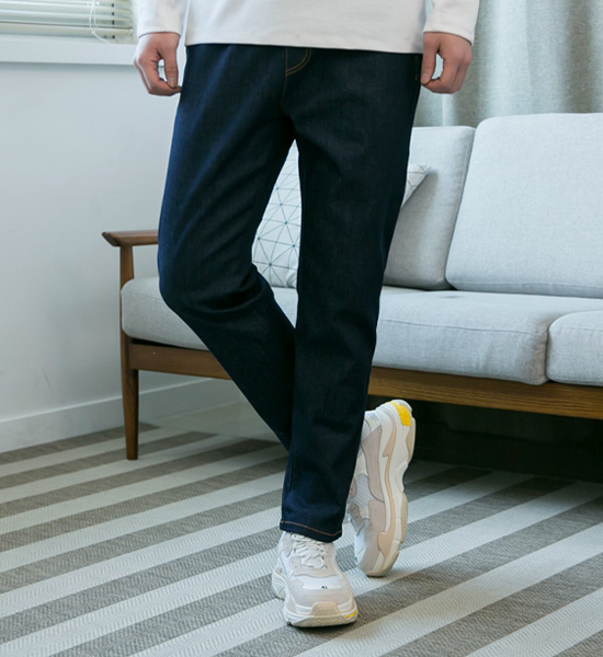(M-5XL)<BR>독점 バンディング ノンウォッシュデニムパンツ <br><font color=