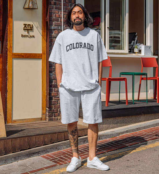 (XL-6XL)<BR>차틴 콜로라도 半そでティー+틸던 콜로라도 バンディング半ズボン
