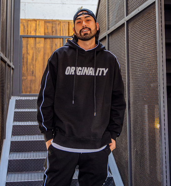 (L-5XL)<BR>빈자리 삥줄 フードティーシャツ+그때 헤어지면 돼 トレーニングパンツ
