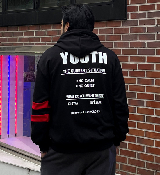 (L~5XL)<br>유스 フードティーシャツ
