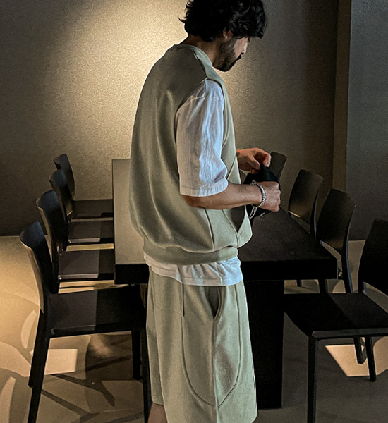 (XL-6XL)<BR>크몽 ベスト+로야니 バンディング半ズボン
