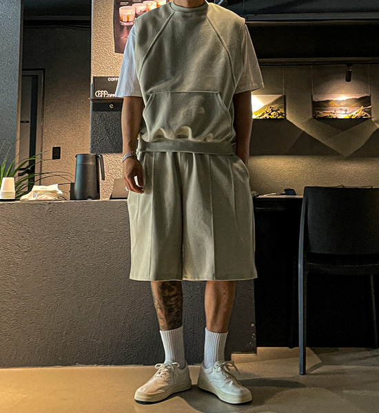 (XL-6XL)<BR>크몽 ベスト+로야니 バンディング半ズボン