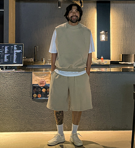 (XL-6XL)<BR>크몽 ベスト+로야니 バンディング半ズボン