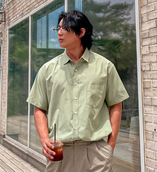 (XL-6XL)<BR>다포크 半袖シャツ