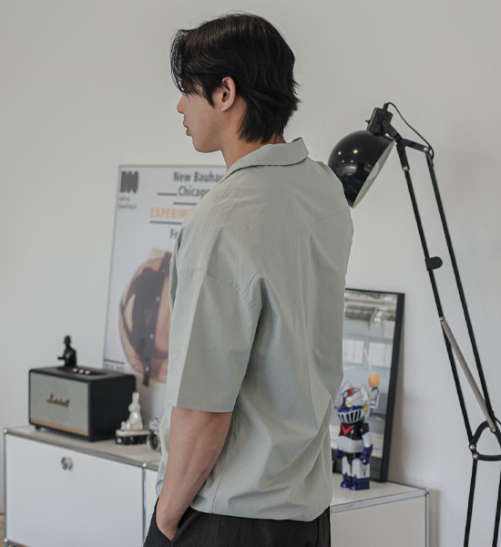 (XL-6XL)<br>오포치노 リネン半袖シャツ