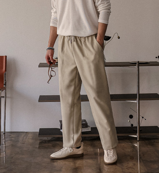(L-5XL)<BR>고린드로 標準フィット バンディングスラックス 66
