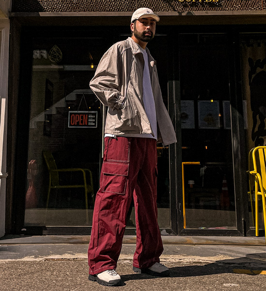 (XL-6XL)<BR>카소타 セミワイドフィット カーゴバンディングパンツ