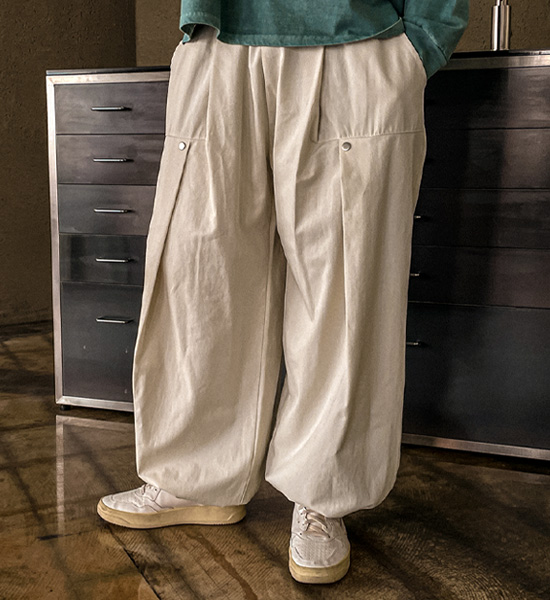 (XL-4XL)<BR>피크리나 ワイドフィット バルーンバンディングパンツ