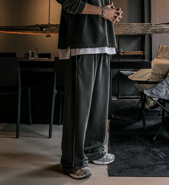 (XL-4XL)<br>미노로트 ワイドフィット 顔料 バンディングパンツ