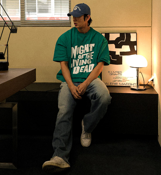 (S-3XL)<br>퍼루핀 標準フィット デニムパンツ #09