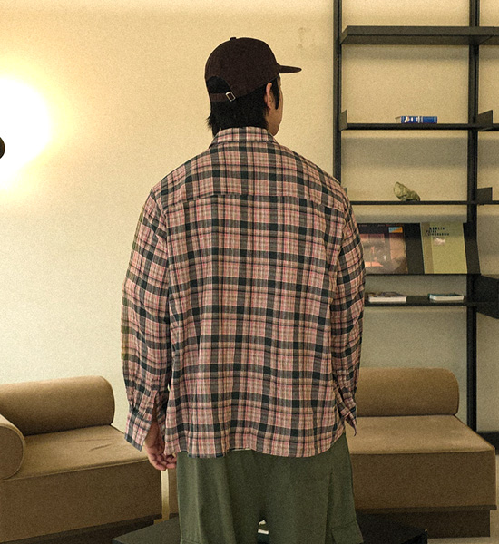 제프리 チェック柄のシャツ
