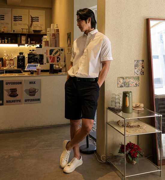 (M~5XL)<br>안드로 半袖シャツ