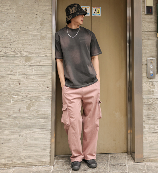 (L-5XL)<BR>루리크 顔料 半そでティー F55