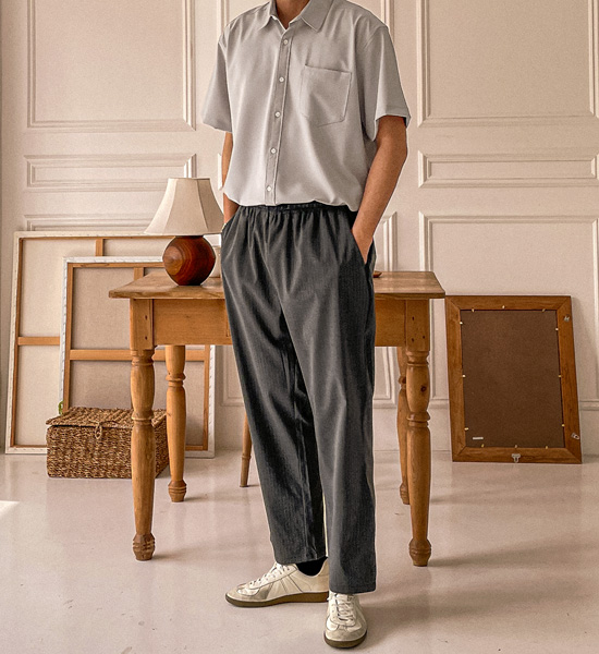 (L-5XL)<br>캐플란 冷却 スパン半袖シャツ