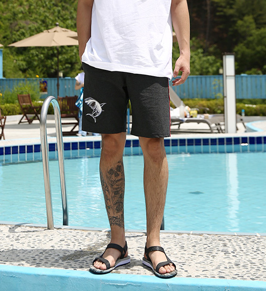 (M~5XL)<BR>멜란지샤크 ウェイクパンツ
