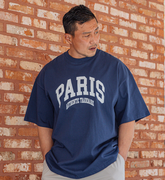 (XL~6XL)<br>파리마크 半そでティー