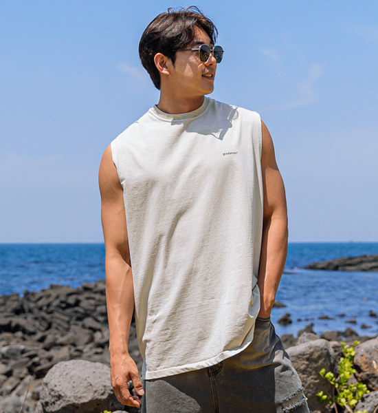 (XL-6XL)<br>그라디언트 顔料 袖なし