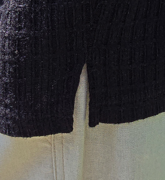 (L-5XL)<BR>토니헤일 正方形 半袖のニット