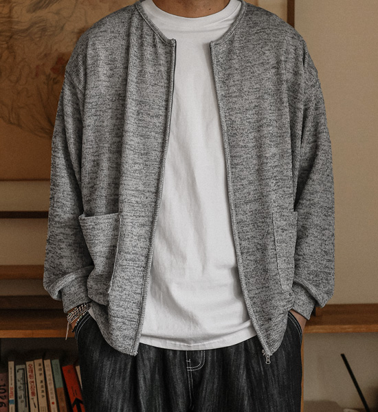 (XL-4XL)<BR>노르코마 リブニット カーディガン