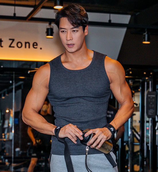 (M-5XL)<br>뉴 リブ袖なしシャツ