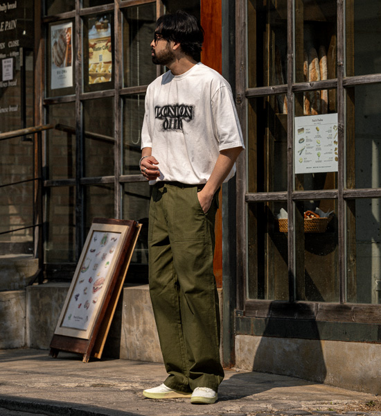 (L-5XL)<br>러비언 セミワイドフィット ズボンをはく