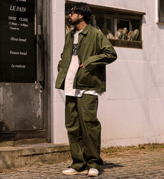 (L-5XL)<br>이노비아 ジャケット+러비언 セミワイドフィット ズボンをはく