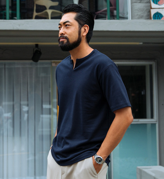 (L~5XL)<br>손을 위로 半そでティー