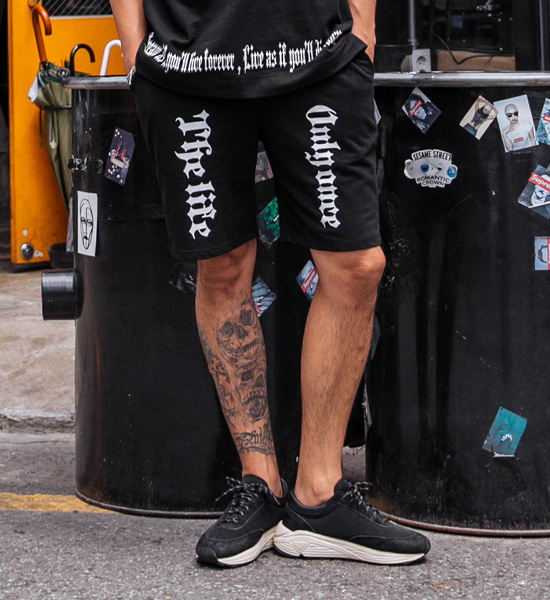 (L-5XL)<BR>샌들러 トレーニング ハーフパン