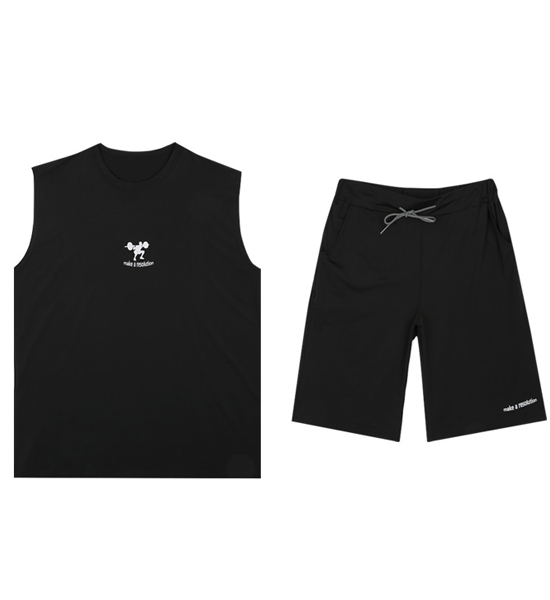 (L-6XL)<BR>리비에라 아이스 袖なし+プライマー 아이스 トレーニング ハーフパン<br><font color=
