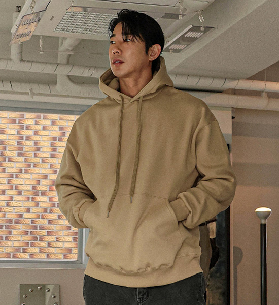(L-5XL)<br>브랜뉴 オーバーフィット フリースのパーカー