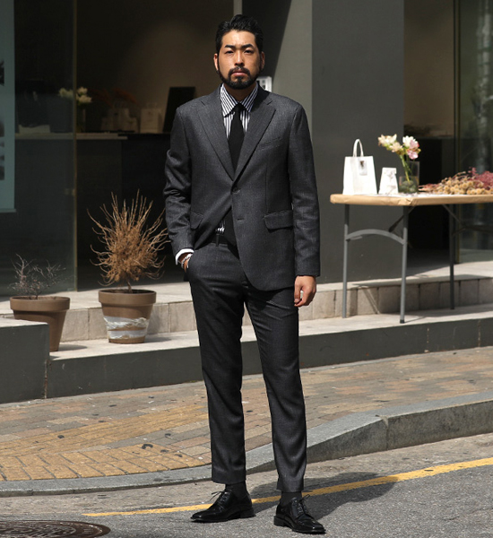(M-5XL)<BR>니켓 スーツジャケット+엘버 수트슬랙스
