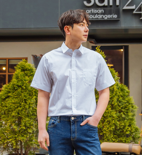 (M~5XL)<br>오덤 半袖シャツ